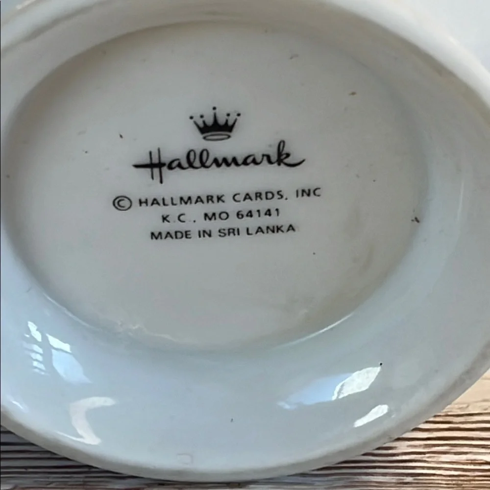 Vintage Hallmark Fruit Motif Porcelain Hexagon Footed Teacup